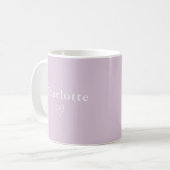 Minimal Personalized Name Mug Koffiemok (Voorkant links)