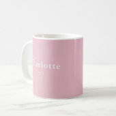 Minimal Personalized Name Mug Koffiemok (Voorkant links)