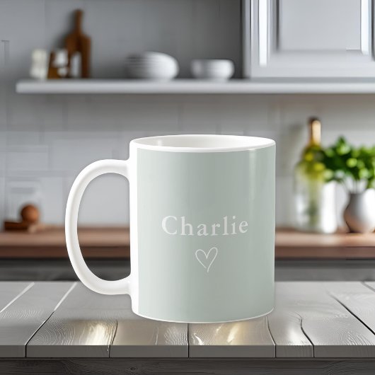 Minimal Personalized Name Mug Koffiemok