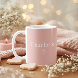 Minimal Personalized Name Mug Koffiemok