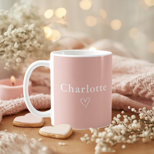 Minimal Personalized Name Mug Koffiemok