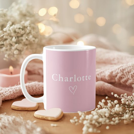 Minimal Personalized Name Mug Koffiemok