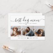 Minimal Pet Dog Family Foto Moederdag Kaarten (Voorkant / Achterkant in situ)