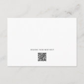 Minimal Pet Silhouette Dog Grooming QR Code Bedankkaart (Achterkant)