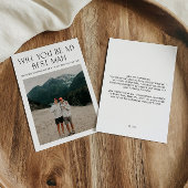 Minimal Photo Best Man Proposal Kaart