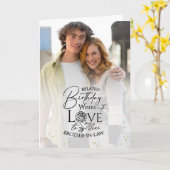 Minimal Photo Birthday Keepsake Brother-in-law Kaart (Gele Bloem)