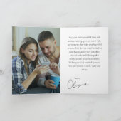 Minimal Photo Birthday Keepsake Brother Kaart (Binnen)