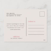 Minimal Photo Merry Christmas Holiday Postcard Feestdagenkaart (Achterkant)