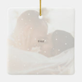 Minimal Photo Ornament Merry & Married Photo (Achterkant)