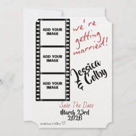 Minimal Photo Save the Date Custom Modern