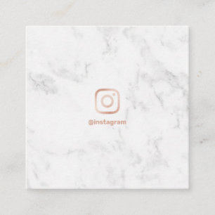 Minimal Photography roos goud Instagram marmer Contactkaartje