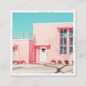 Minimal Photography roos goud Instagram marmer Contactkaartje (Achterkant)