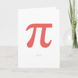Minimal Pi Day Symbol Design – Modern Math Graphic Kaart