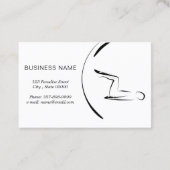 Minimal Pilates Instructor Pilates Poses Visitekaartje (Achterkant)
