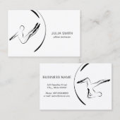 Minimal Pilates Instructor Pilates stelt twee kant Visitekaartje (Voorkant / Achterkant)