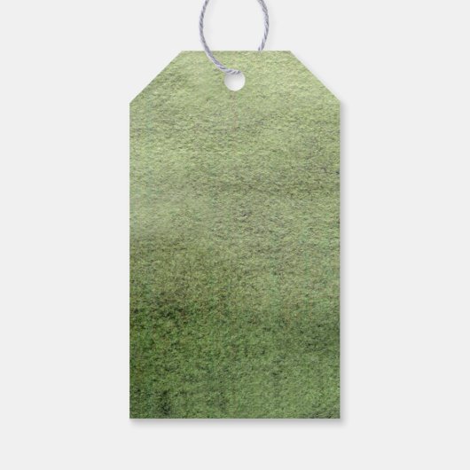 Minimal Pine Tree Christmas Card Cadeaulabel (Achterkant)