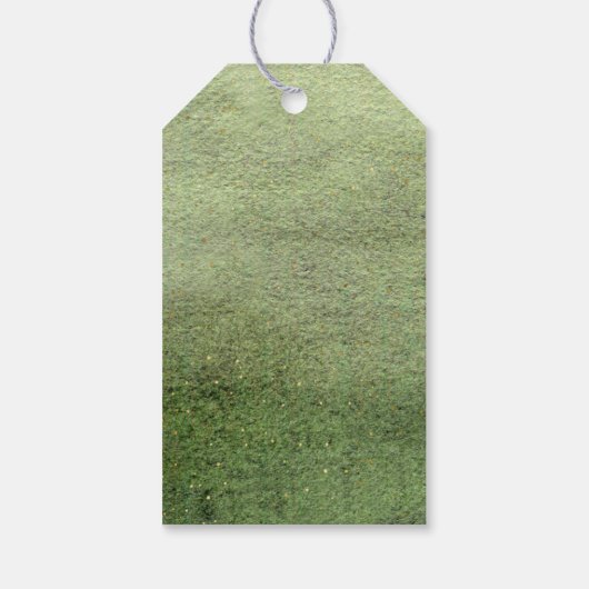 Minimal Pine Tree Christmas Card Cadeaulabel (Achterkant)