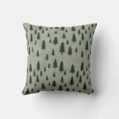 Minimal Pine Tree Pattern Throw Pillow Kussen (Achterkant)