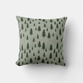 Minimal Pine Tree Pattern Throw Pillow Kussen (Voorkant)