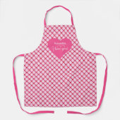 Minimal Pink and Red Hearts Personalized Valentine Schort (Voorkant)