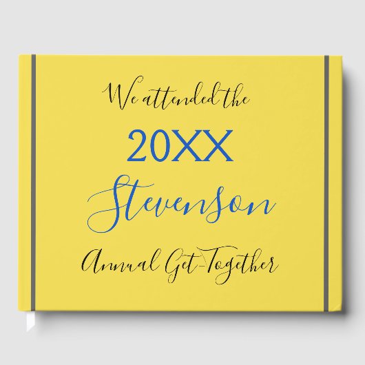 Minimal & Plain Family Gathering gastenboek (Voorkant)