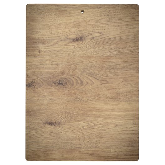 Minimal Plain Houten Foto Bruin Klembord (Achterkant)