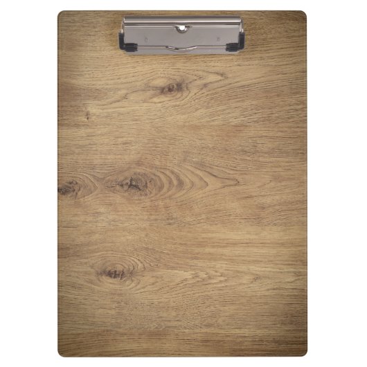 Minimal Plain Houten Foto Bruin Klembord (Voorkant)