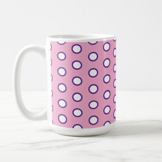 Minimal Polka Dot coffee mug Koffiemok (Links)