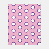 Minimal Polka Dot Fleece Blanket   (Voorkant)