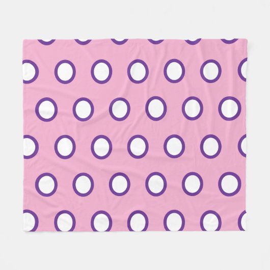 Minimal Polka Dot Fleece Blanket   (Voorkant (Horizontaal))
