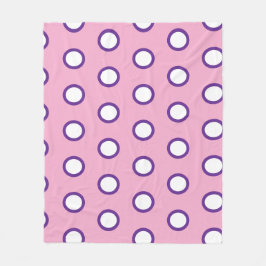 Minimal Polka Dot Fleece Blanket   Deken