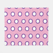 Minimal Polka Dot Fleece Blanket   Deken (Voorkant (Horizontaal))