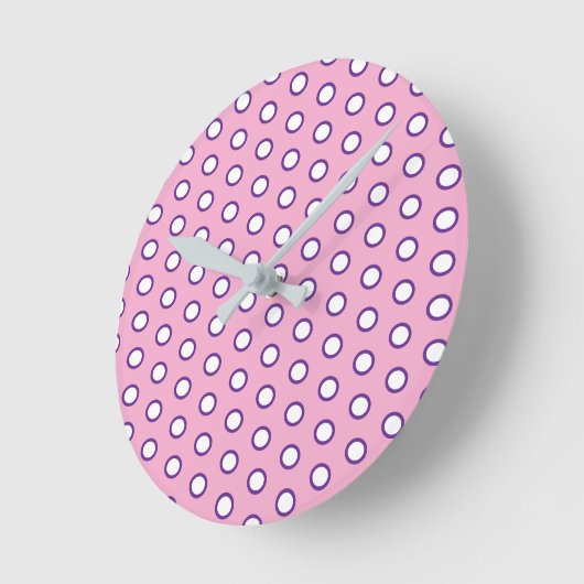 Minimal Polka Dot round clock Ronde Klok (Hoek)