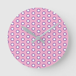Minimal Polka Dot round clock Ronde Klok