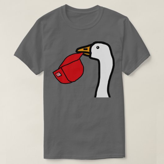 Minimal Portrait Gans Stealing Rood Pet T-shirt (Design voorkant)
