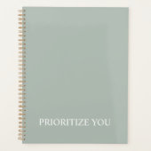 Minimal Prioritize You Quote Ash Colour Planner (Voorkant)