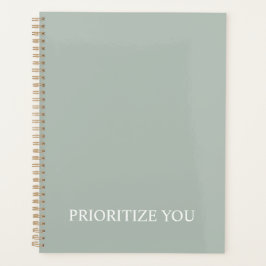 Minimal Prioritize You Quote Ash Colour Planner