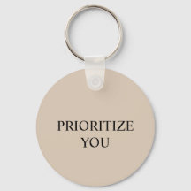 Minimal Prioritize You Quote Beige