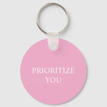 Minimal Prioritize You Quote Dusty Rose Pink