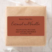 Minimal Professional Terracotta Boho  Etiket (Insitu)