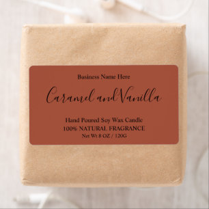 Minimal Professional Terracotta Boho  Etiket