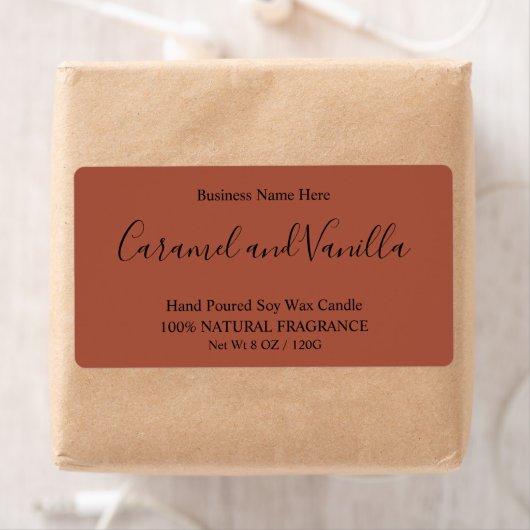 Minimal Professional Terracotta Boho  Etiket (Insitu)