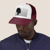 Minimal Profile – Modern Art Trucker Cap (In situ)