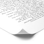 Minimal Psalm 91 Over My Family Christian  Poster (Hoek)