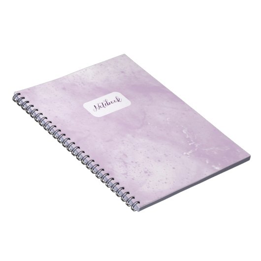 Minimal Purple Marble Notebook Notitieboek (Rechterzijde)