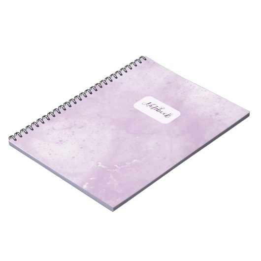 Minimal Purple Marble Notebook Notitieboek (Linkerzijde)