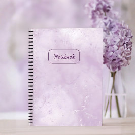 Minimal Purple Marble Notebook Notitieboek