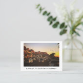 Minimal QR Code Vintage Photographer Visitekaartje (Staand voorkant)