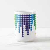 Minimal Rainbow Fade Pattern Pride Phrase Koffiemok (Center)