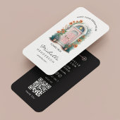 Minimal Realtor Pastel Roze Deur Visitekaartje Contactkaartje